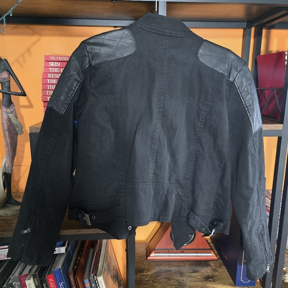 New Lauren Jeans CO. Ralp Lauren Jacket Women‎ 8 Black Full-Zip Long Sleeve - Picture 8 of 16